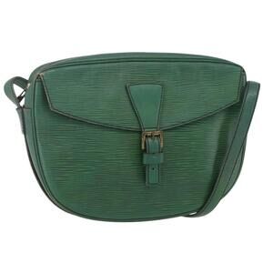 LOUIS VUITTON Epi Jeune Fille MM Shoulder Bag Green M52154 LV Auth ka206